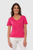 Slub V-Neck Tee
