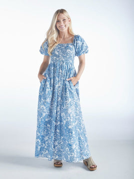 Simply Southern Vintage Blue Maxi Dress