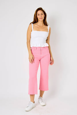 Judy Blue Cotton Candy Cropped Jean