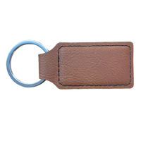 Laserable Rectangle Keychain