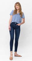 
              Judy Blue Midrise Classic Crinkle Ankle Skinny
            