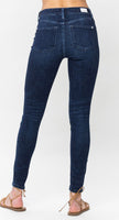 Judy Blue Midrise Classic Crinkle Ankle Skinny