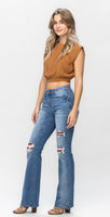 
              Judy Blue Boot Cut with Plaid Patches
            