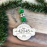 B&C Hand Crafted Zip Code Ornaments