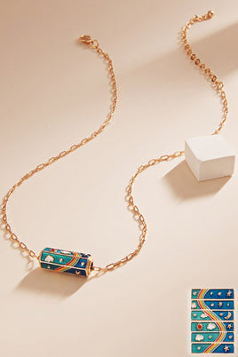 Hexagonal Prism Day & Night Necklace