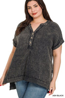 Double Gauze Henley Shirt