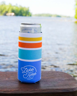 Lake Time Slim Can Coozie