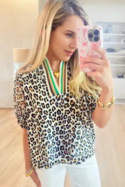 Leopard Print Blouse