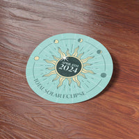 2024 Solar Eclipse Sticker - Mint Green