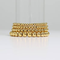 Gold Beaded Stretch Bracelet