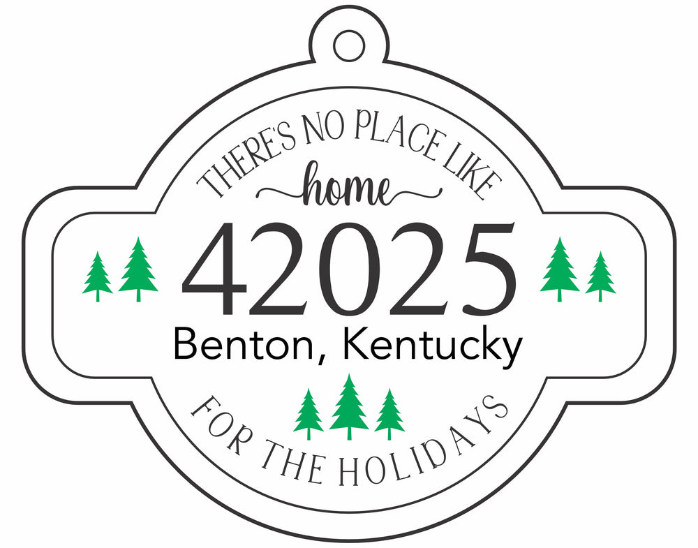 B&C Hand Crafted Zip Code Ornaments
