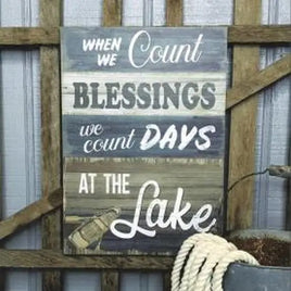 Blessings at the Lake Sign