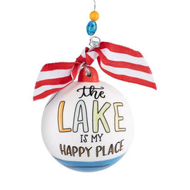Lake Is My Happy Place Ornament