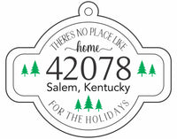 B&C Hand Crafted Zip Code Ornaments