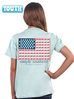 Simply Southern Turtle Tracker Flag Tee (Youth)