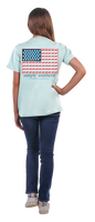 Simply Southern Turtle Tracker Flag Tee
