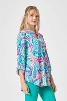 Lizzy Summer Paisley Top