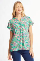 Lizzy Green Floral Top