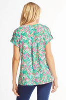 Lizzy Green Floral Top