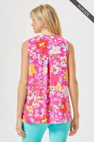 Lizzy Pink Floral Tank Top