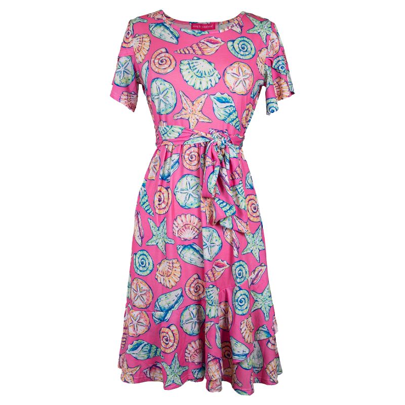 Pink Shell Party Dress