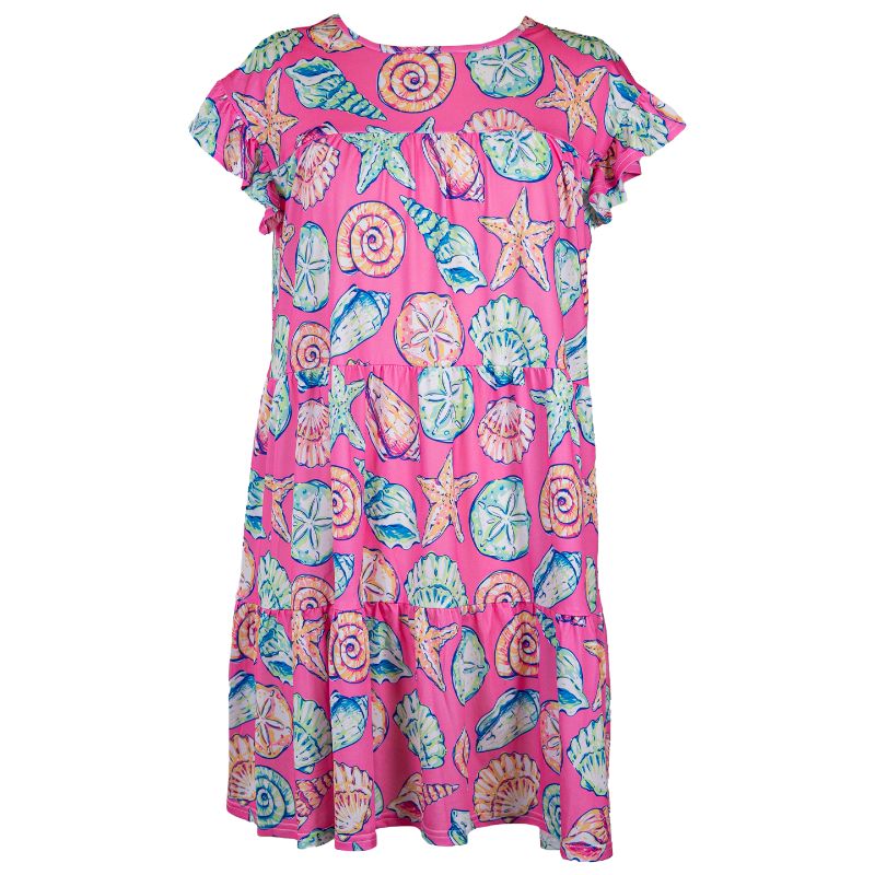 Pink Shells Tunic Dress