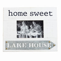 Lake House Tin & Wood Photo Frame