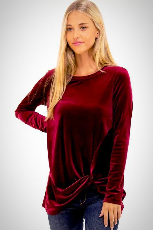 Velvet Twist Top
