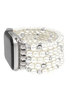 
              Pearl Bead and Worn Bead iPhone Watch Band
            