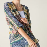 Multi Print Sheer Kimono