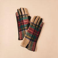 
              Plaid Touch Screen Gloves
            