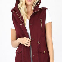 Utility Vest with Hoodie (Plus)