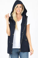 Utility Vest with Hoodie