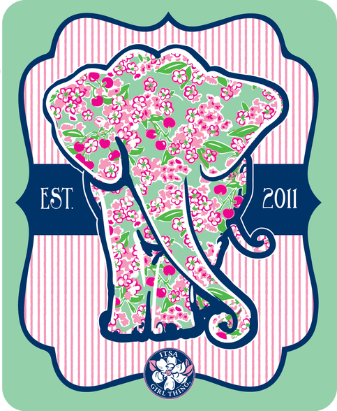 Its a Flower Elephant Decal