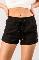 Play All Day Linen Waistband Shorts