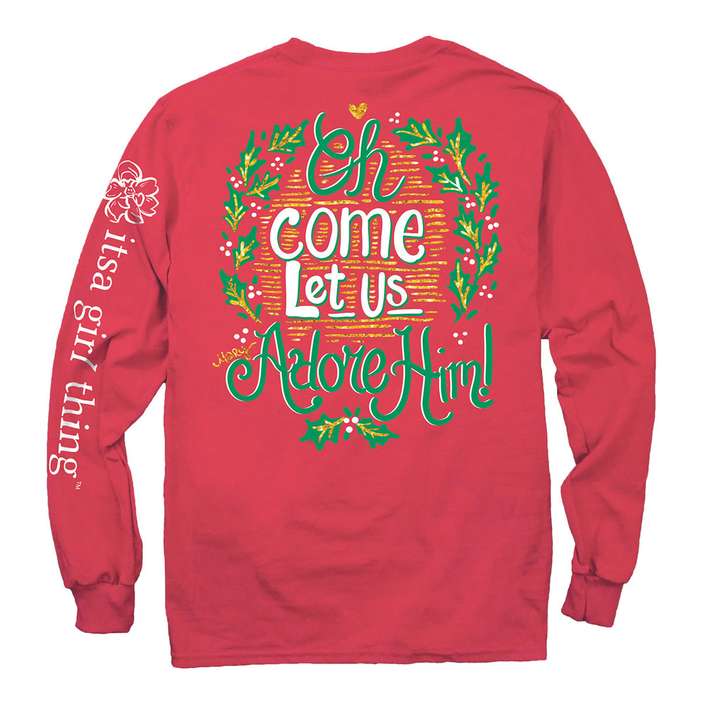 Itsa Let Us Adore Him L/S Tee