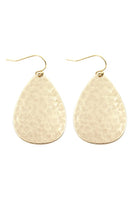 
              Hammered Cast Teardrop Earring
            