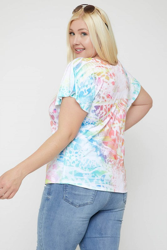 Mermaid Splashes Top (Plus)