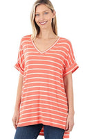 Walkin' The Dock Stripe Top (Plus)