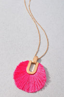 
              Circle Tassel Long Necklace
            