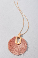 Circle Tassel Long Necklace