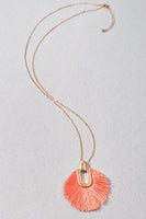 
              Circle Tassel Long Necklace
            