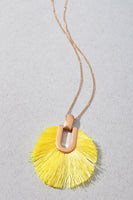 Circle Tassel Long Necklace