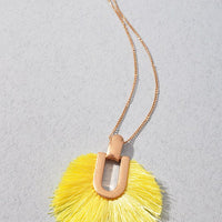 Circle Tassel Long Necklace