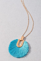 Circle Tassel Long Necklace