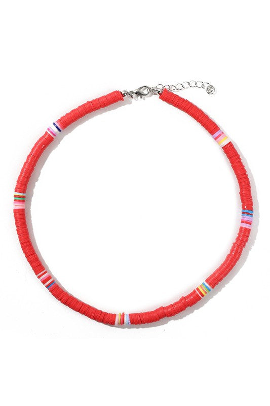 Disc Beads Choker Necklace