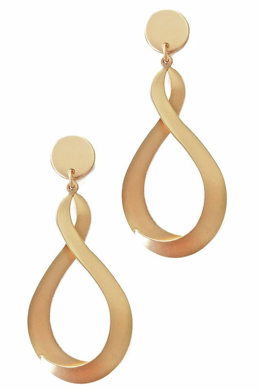 Tear Drop Twist Earrings