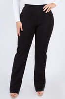 High Rise Ponte Pants (Plus)