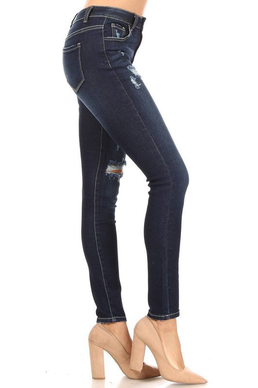 Super Dark Wash Skinny Jeans