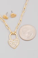 Heart n' Chain Necklace Set